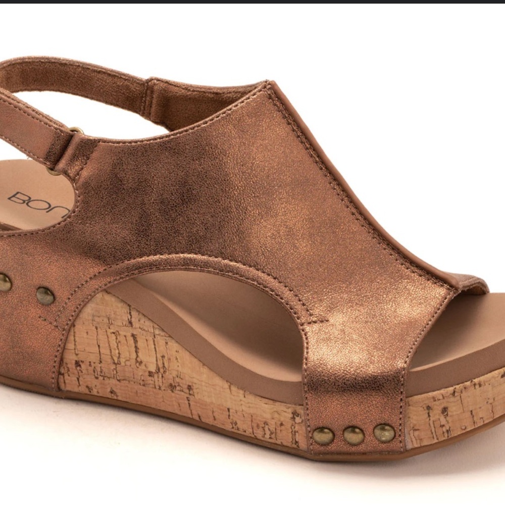 Copper Wedge Sandals Corkys